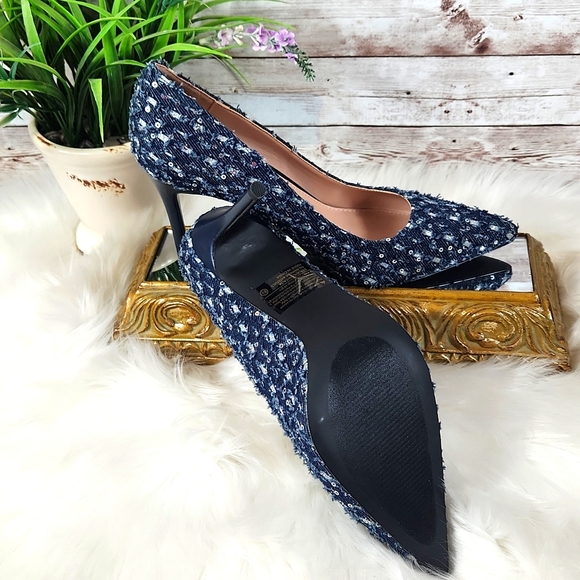 Unilady, Women's Chic Navy Blue Sequin Pointed Toe Heels byCall It Sprg, Sz 8.5 - Picture 5 of 12